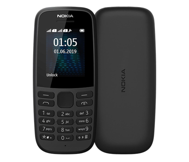 NOKIA 105 Czarny Dual Sim - 529064 - zdjęcie